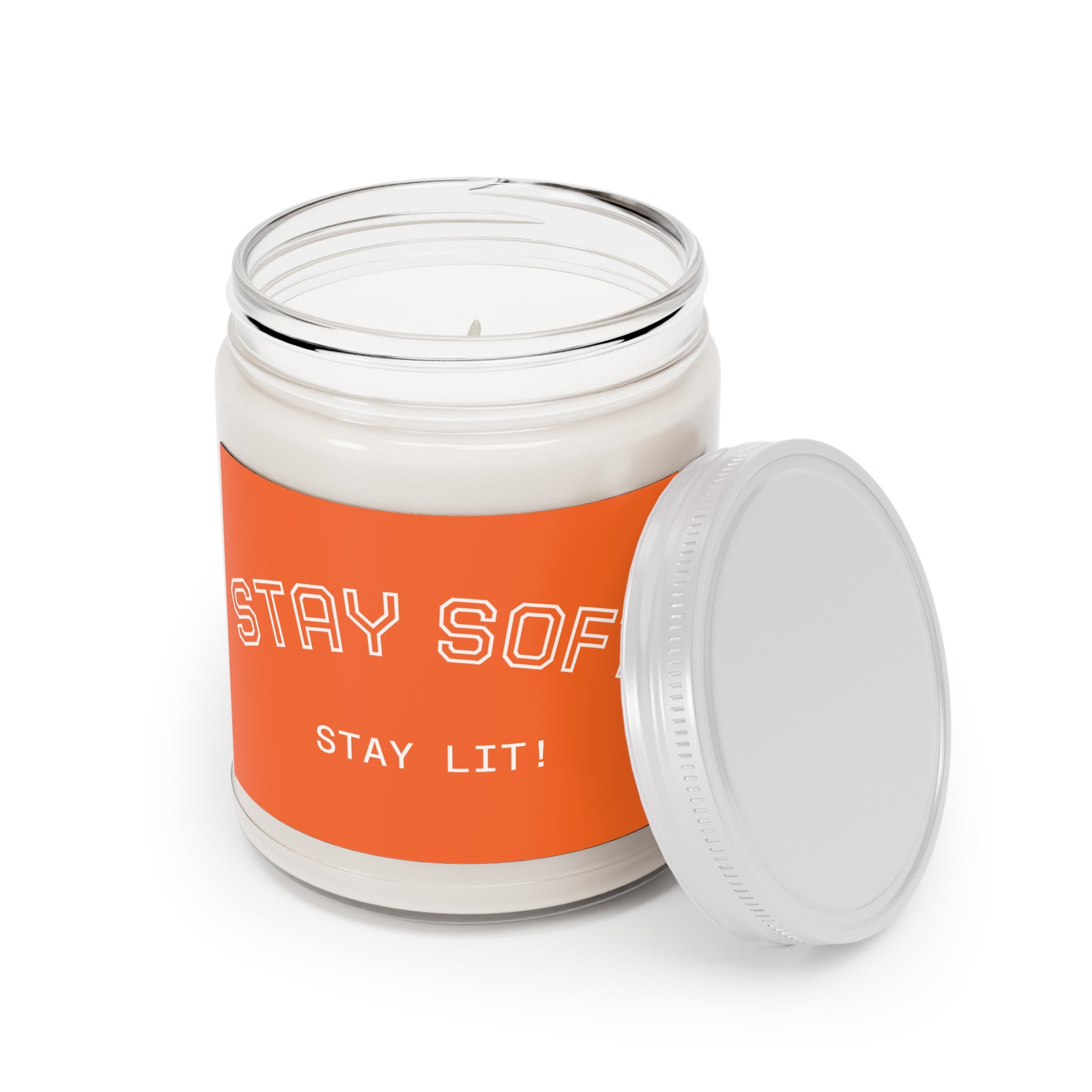 Stay Soft Soy Candle – 9oz Scented Jar (Stay Lit!)