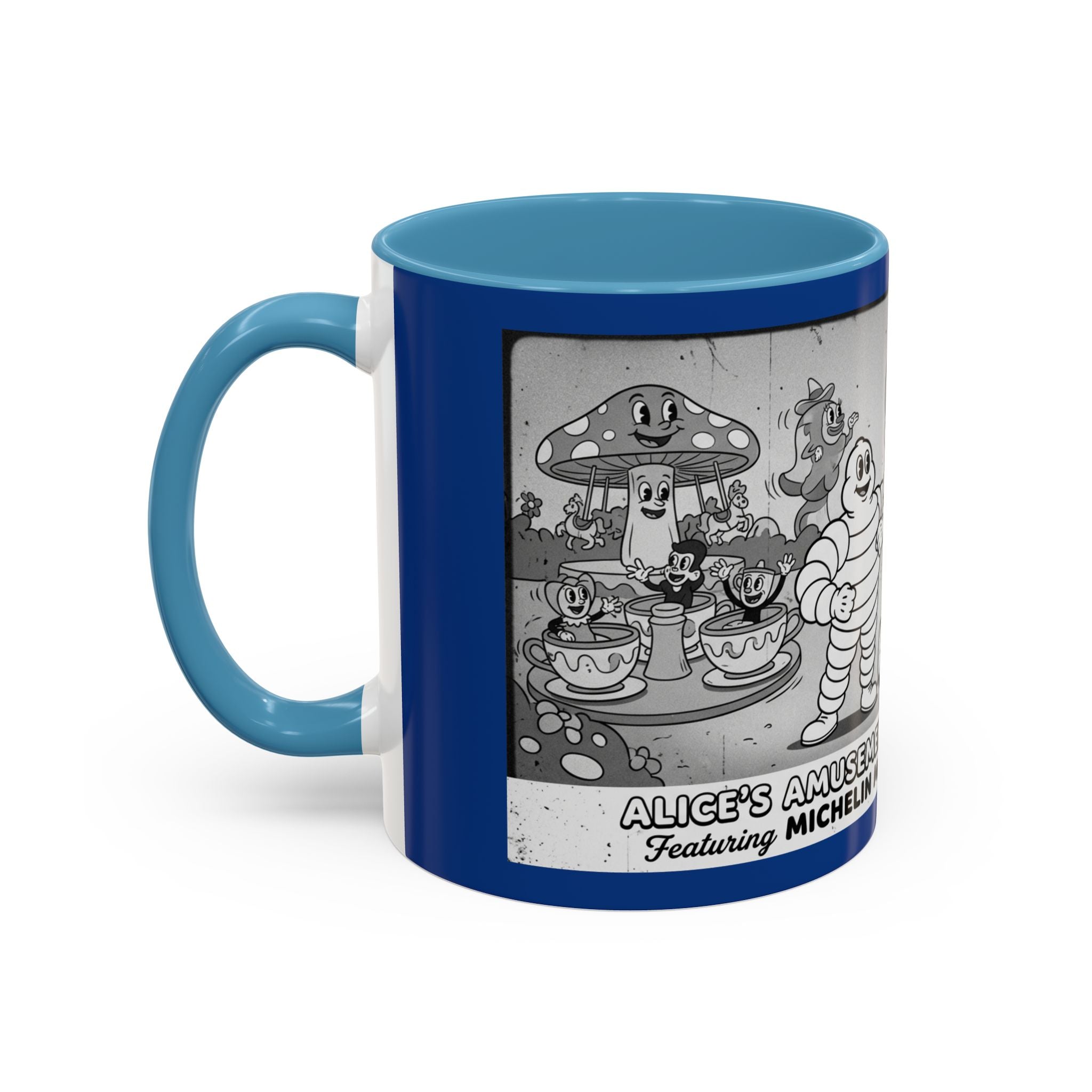 Vintage Amusement Park Characters Coffee Mug (Accent 11/15oz)
