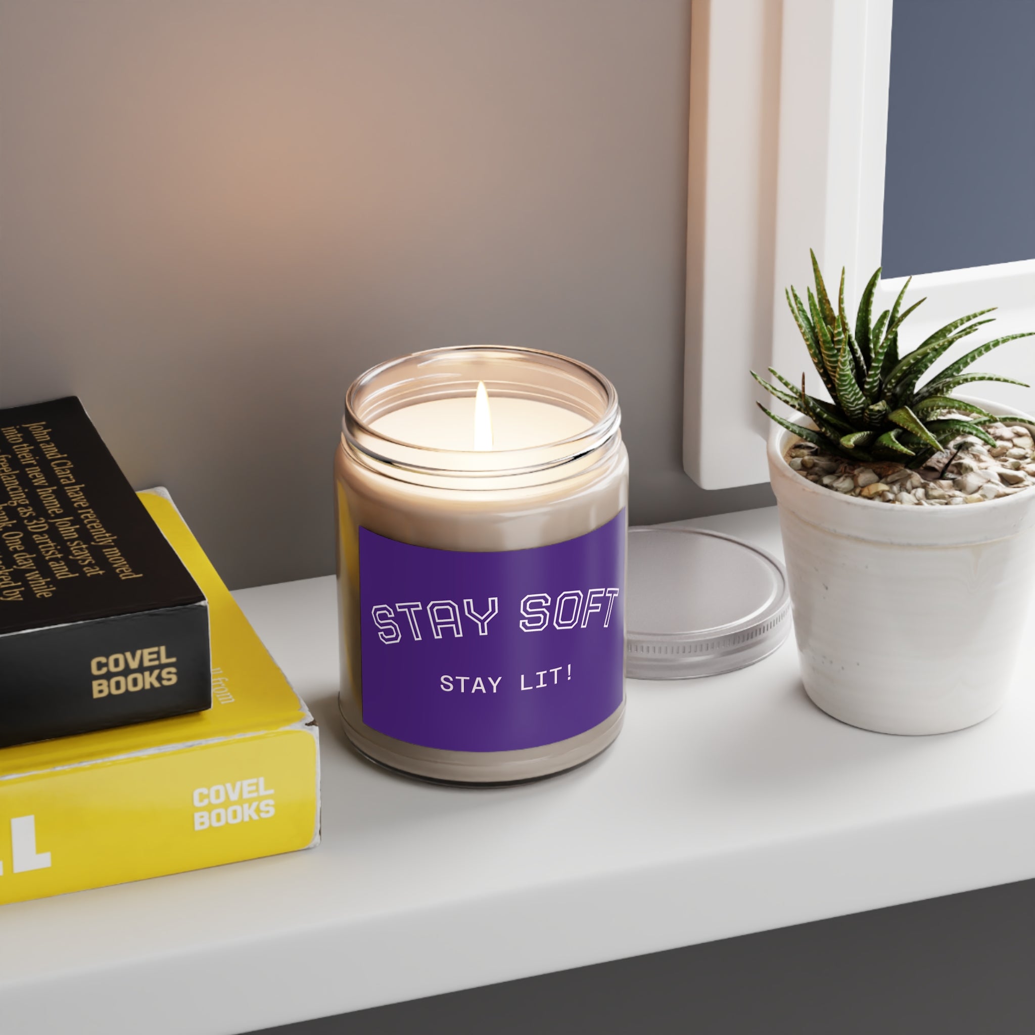 Stay Soft Soy Candle – 9oz Scented Jar (Stay Lit!)