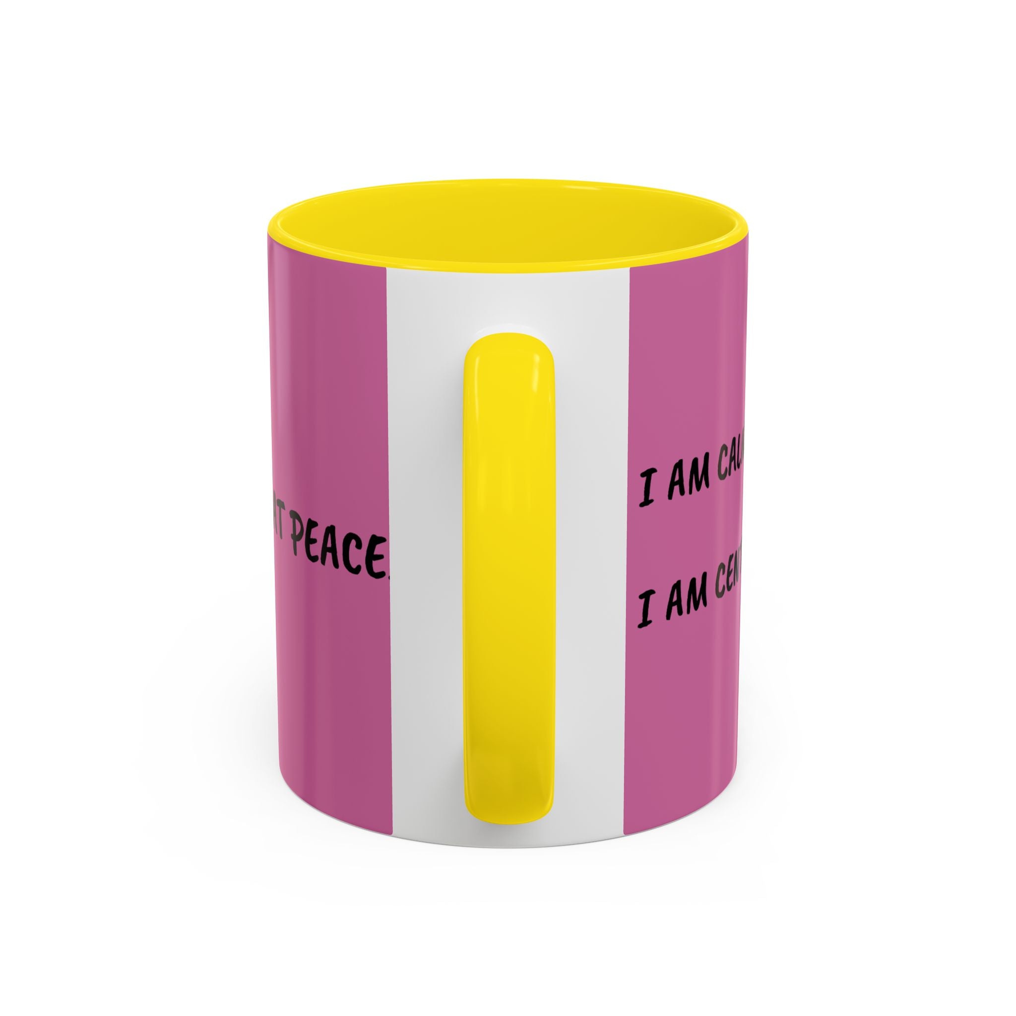 Hedgehog Sunflower Coffee Mug — "I Am At Peace" Accent Ceramic Mug