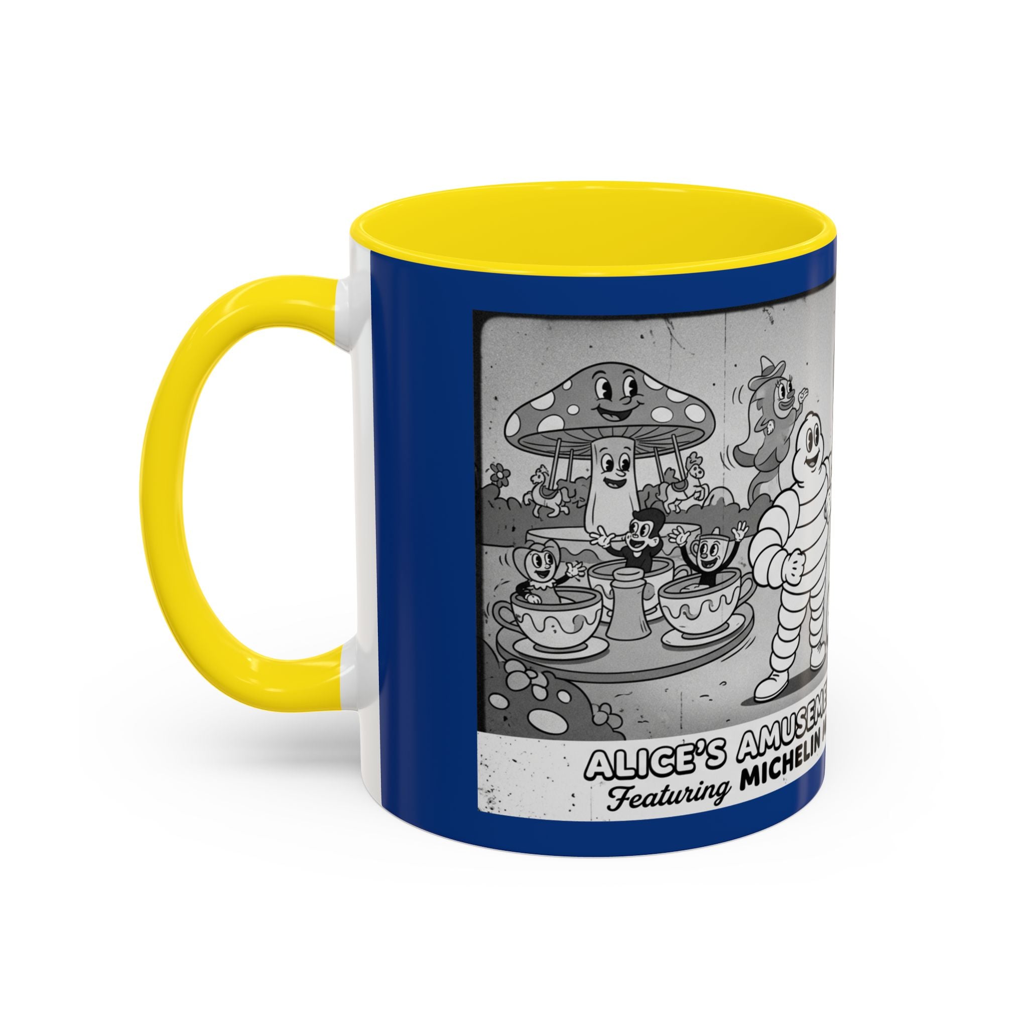 Vintage Amusement Park Characters Coffee Mug (Accent 11/15oz)
