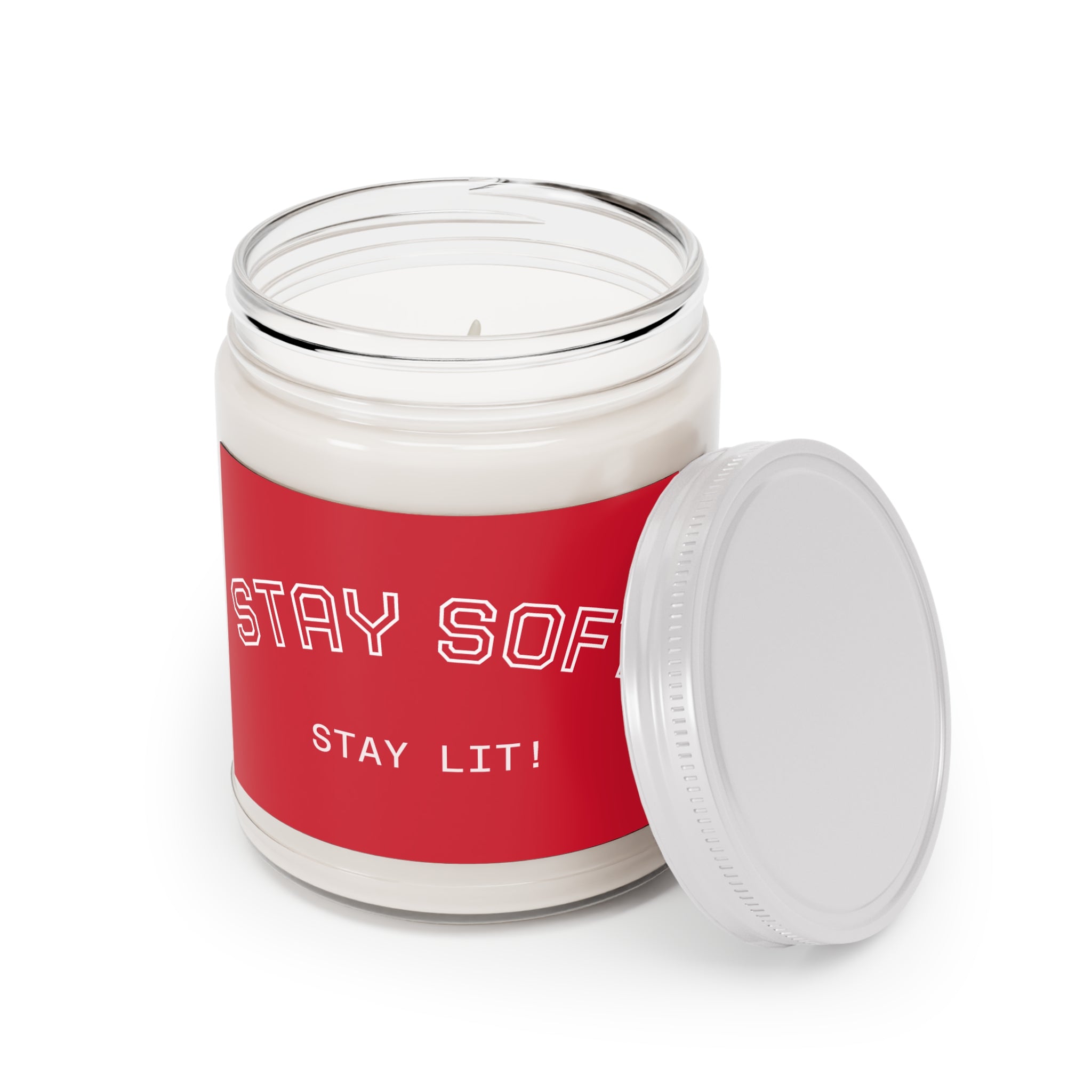 Stay Soft Soy Candle – 9oz Scented Jar (Stay Lit!)