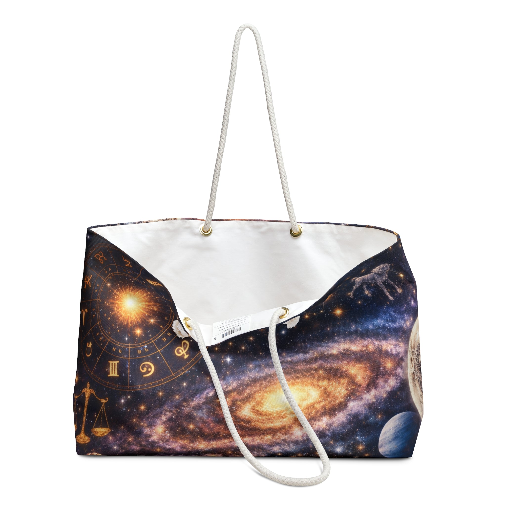 Astrology Galaxy Weekender Bag – Zodiac Constellation Travel Tote