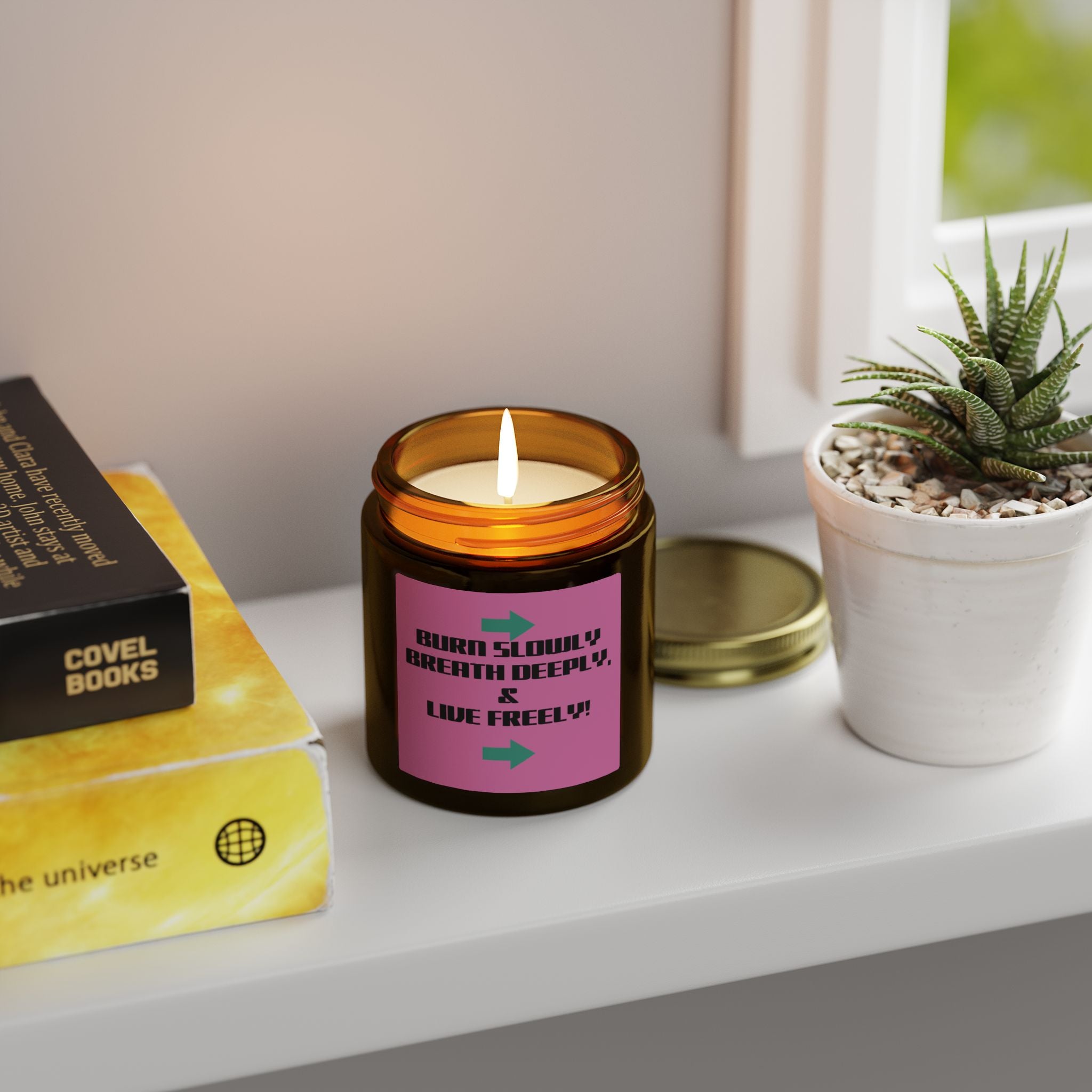 BE FREE Coconut Apricot Scented Candle — 4oz & 9oz
