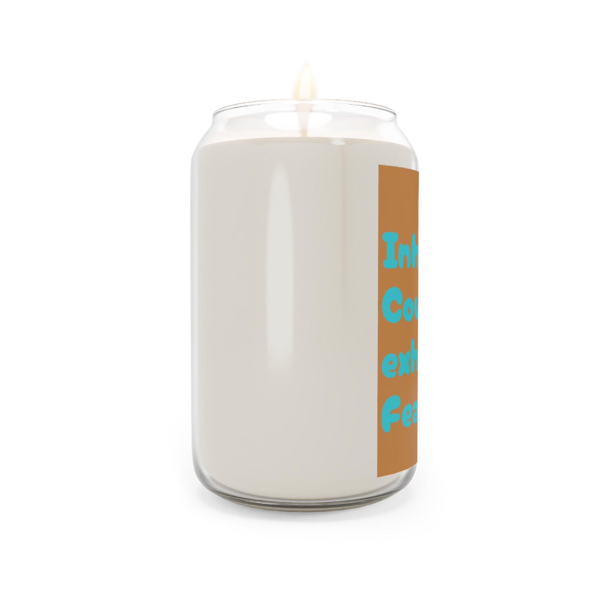 Soy Candle — "Inhale Courage, Exhale Fear" Motivational Scented Candle (13.75 oz)