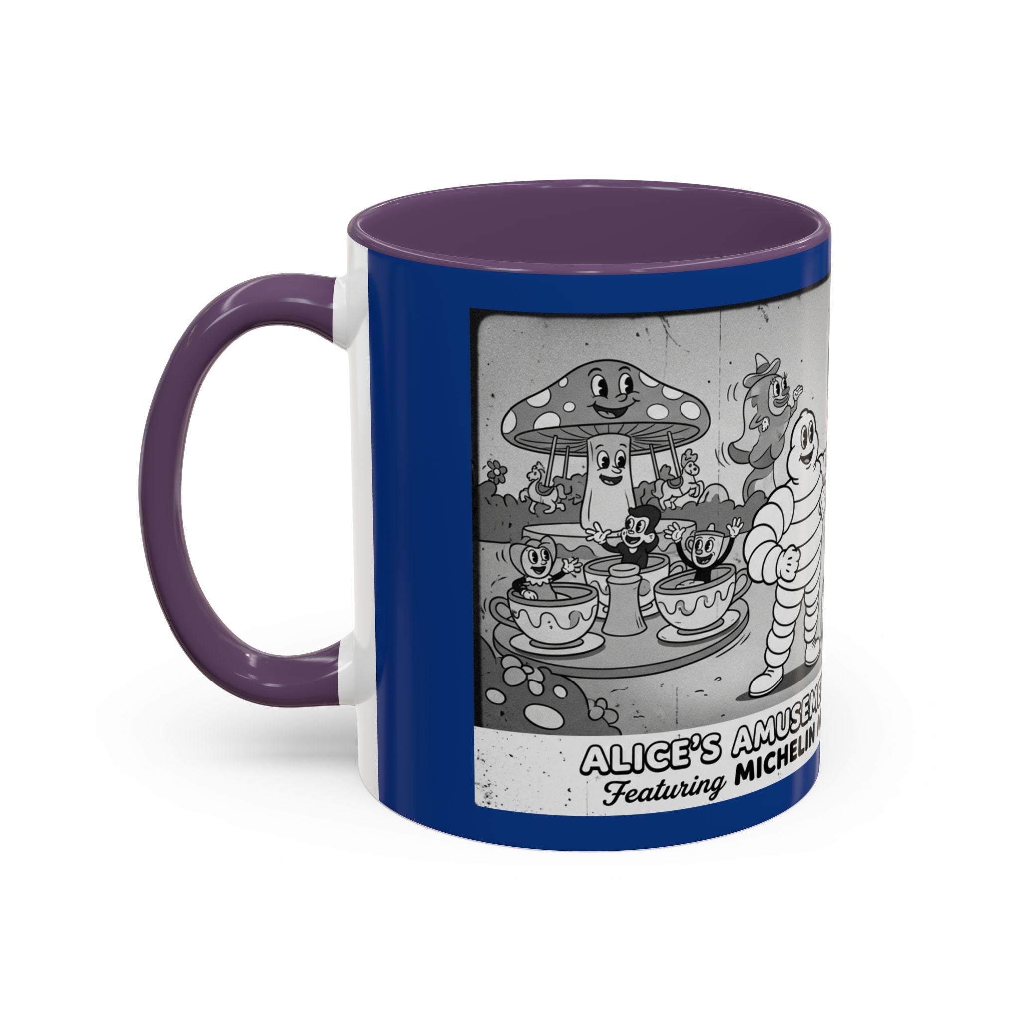 Vintage Amusement Park Characters Coffee Mug (Accent 11/15oz)
