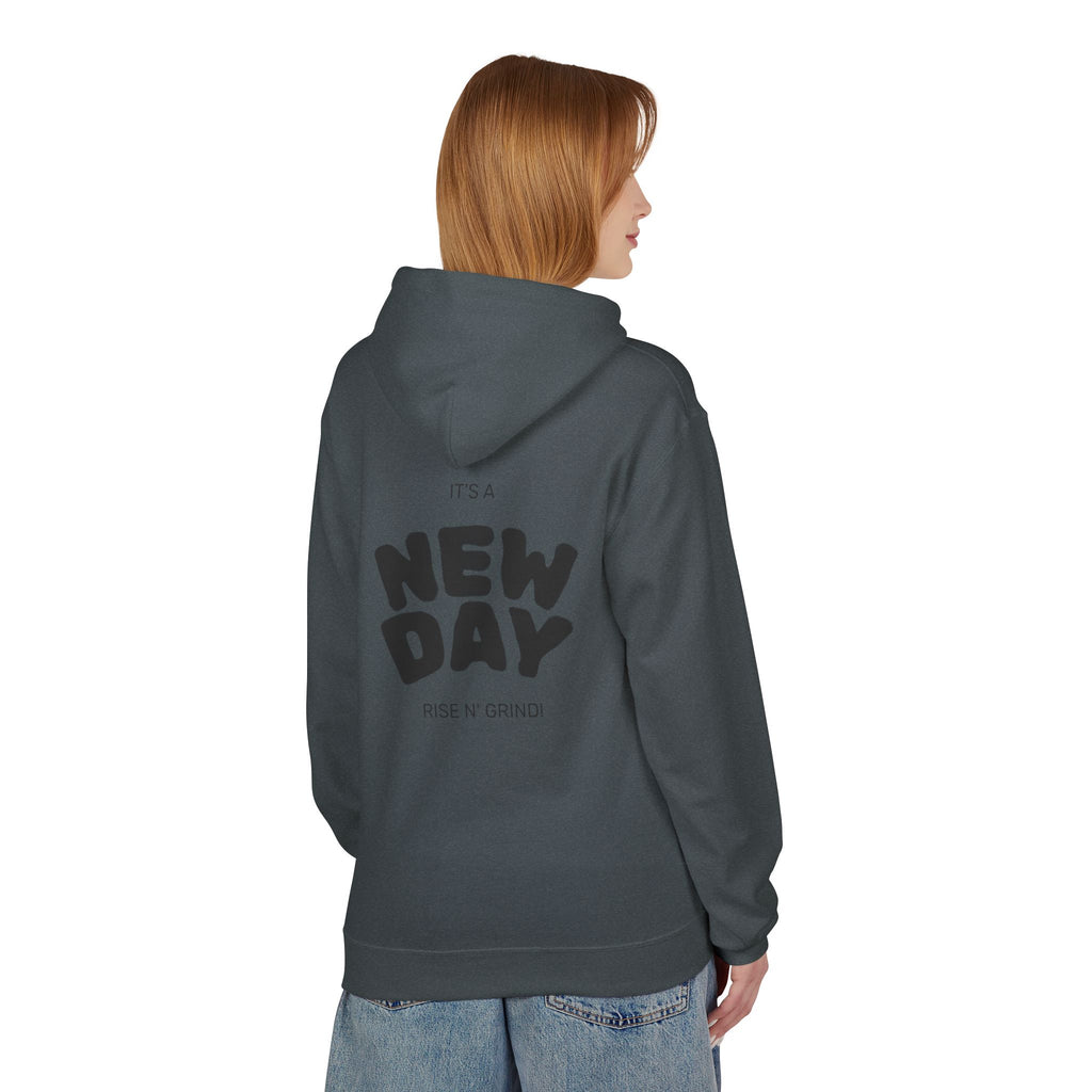 New Day Hoodie — Sunrise Motivation Graphic Pullover