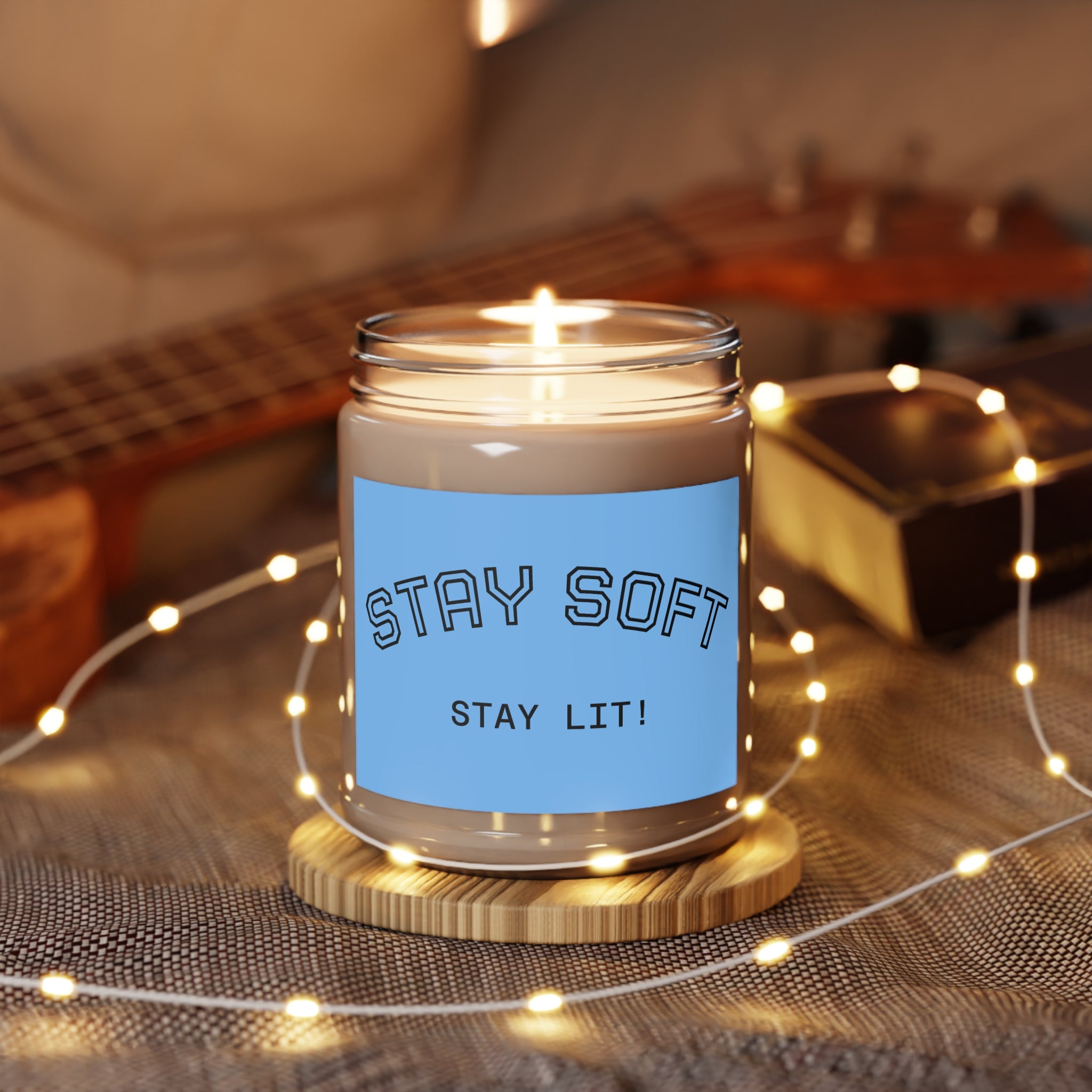 Stay Soft Soy Candle – 9oz Scented Jar (Stay Lit!)