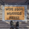Doormat — "Less Worry More Wander" Outdoor Welcome Mat