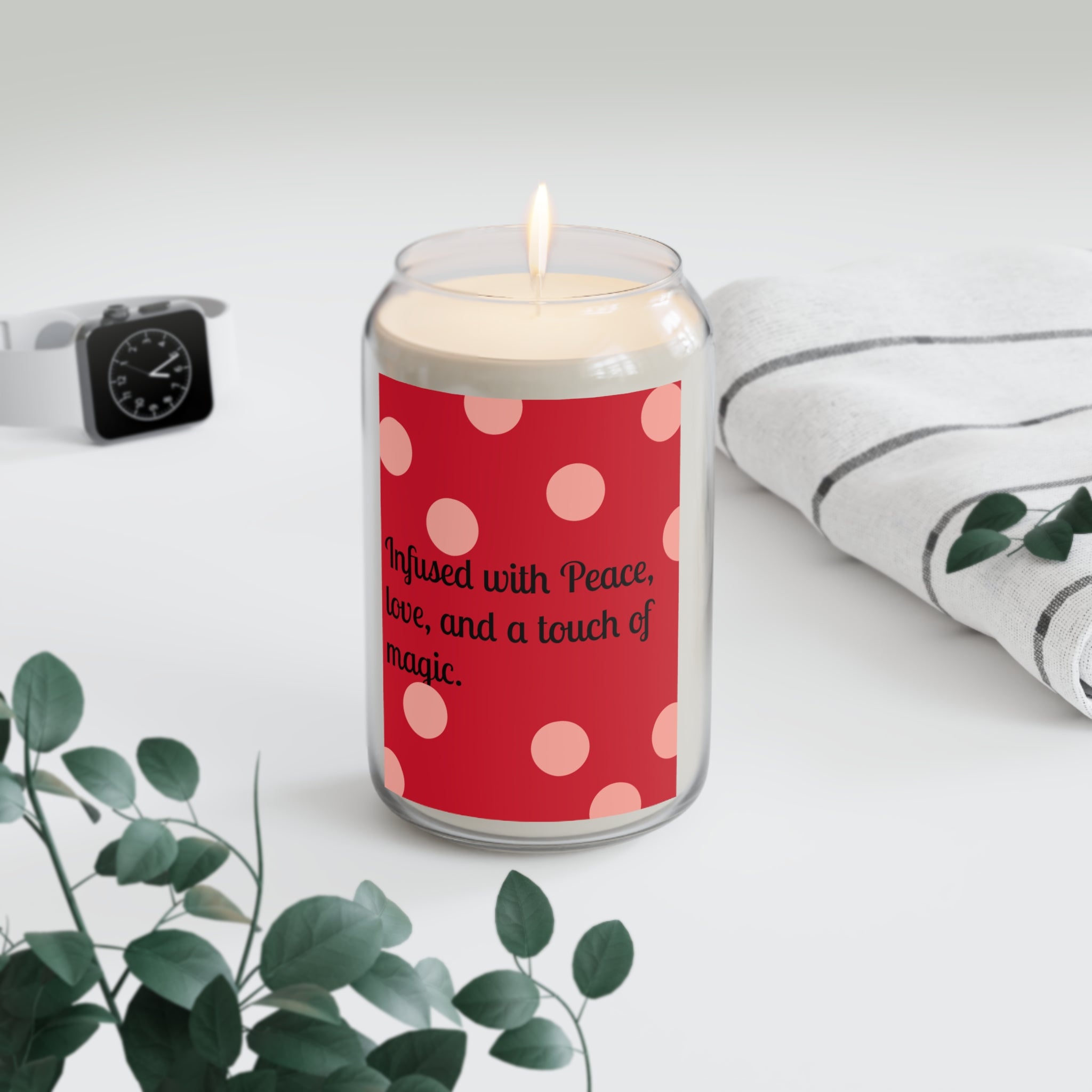 Soy Candle — "Infused with Peace, Love, and a Touch of Magic" (13.75 oz)